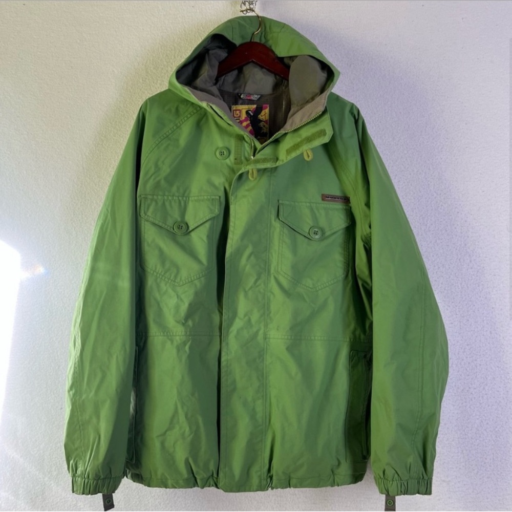 Burton Snowboards DriRide Coat Men’s L Chartreuse Green Technical Winter Jacket